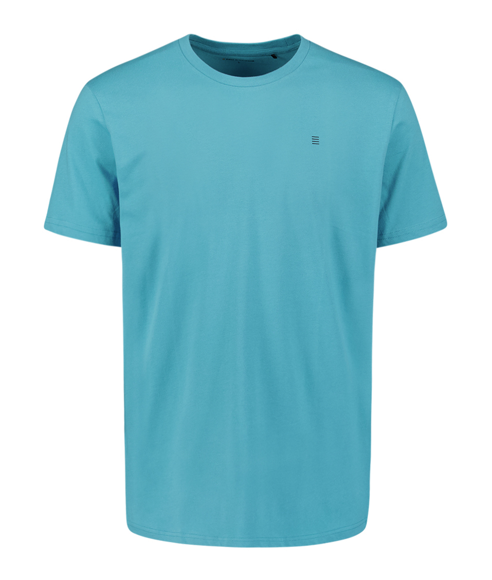 NO EXCESS Rundhals T-Shirt in Seablue Meeresblau - SALE