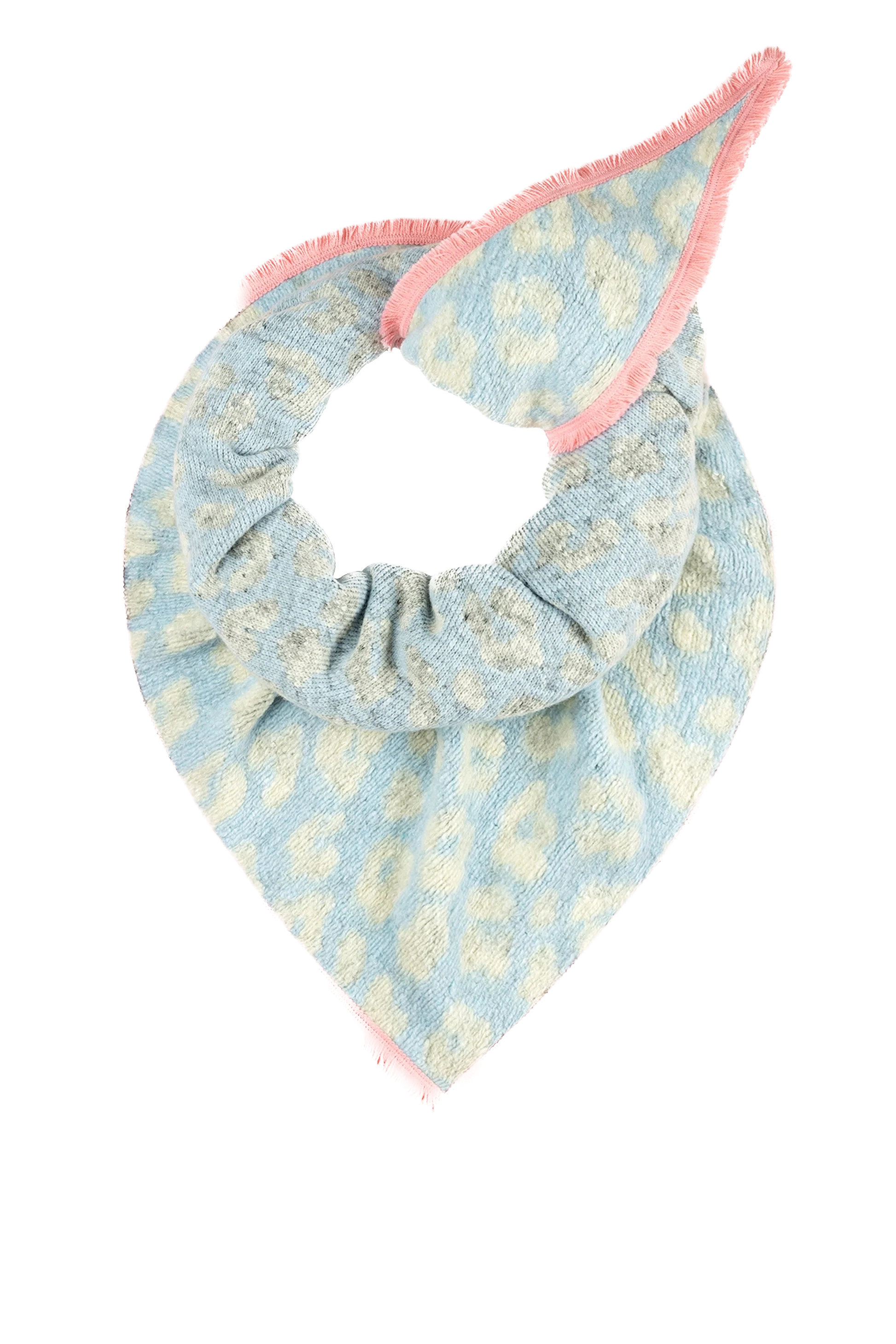 POM Amsterdam Dreieckstuch SHAWL - Animal Blue Ecru - SALE POM Amsterdam Dreieckstuch SHAWL - Animal Blue Ecru - SALE