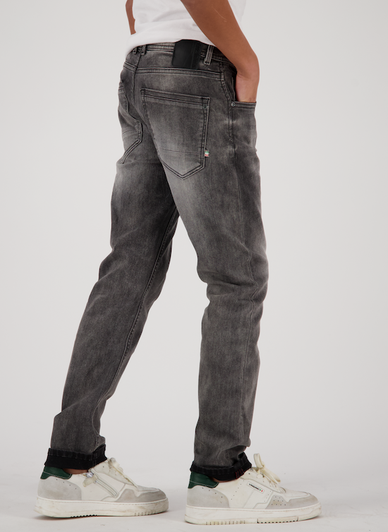 Vingino Jeans Baggio Basic - Regular Fit Jog Jeans in Dark Grey Vintage
