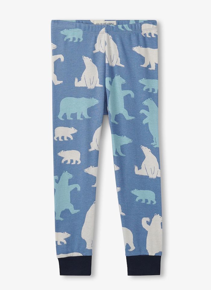 Little Blue House Blue Polar Bears Pyjama in Blau - Hellbau Eisbären - SALE
