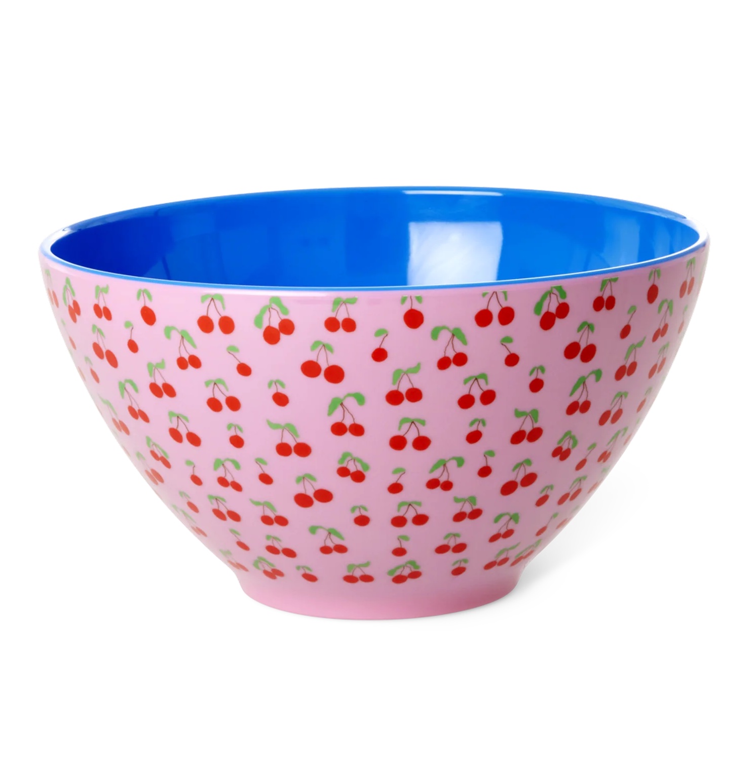 RICE Melamin Salatschüssel - Pink - Cherry Love Print - Kirsche RICE Melamin Salatschüssel - Pink - Cherry Love Print - Kirsche