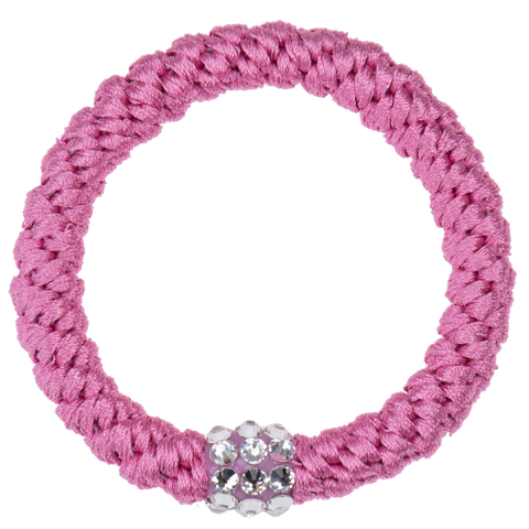 Kknekki-Rhinestone-Bubbelgum-25pcs-primary Kknekki Haargummi/Armband - Bubble Gum Pink mit Rhinestone