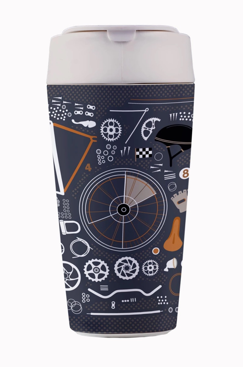 chic mic bioloco Plant Deluxe Kaffeebecher - Radfahrer - Velo