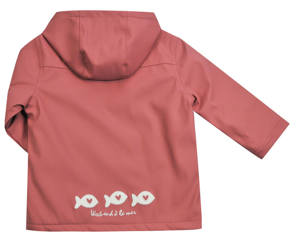Weekend a la Mer Hobywinter Regenjacke mit Fleece Futter in Vintage Rose - Altrosa 