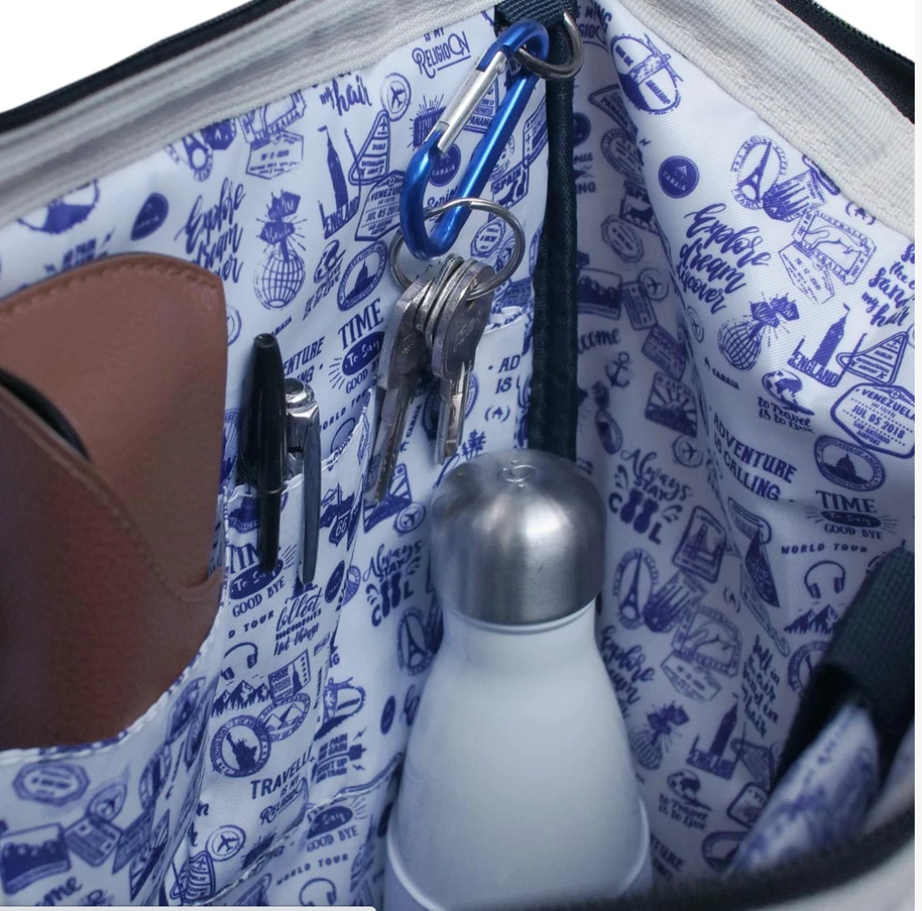 Cabaia Rucksack PARIS (mit Laptop-Fach) Medium - Marineblau Meliert