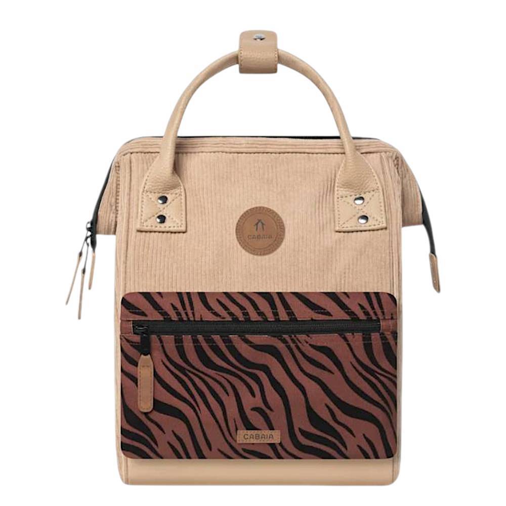 Cabaia Rucksack LUXOR Small mit Laptop-Fach - Beige Braun Cord