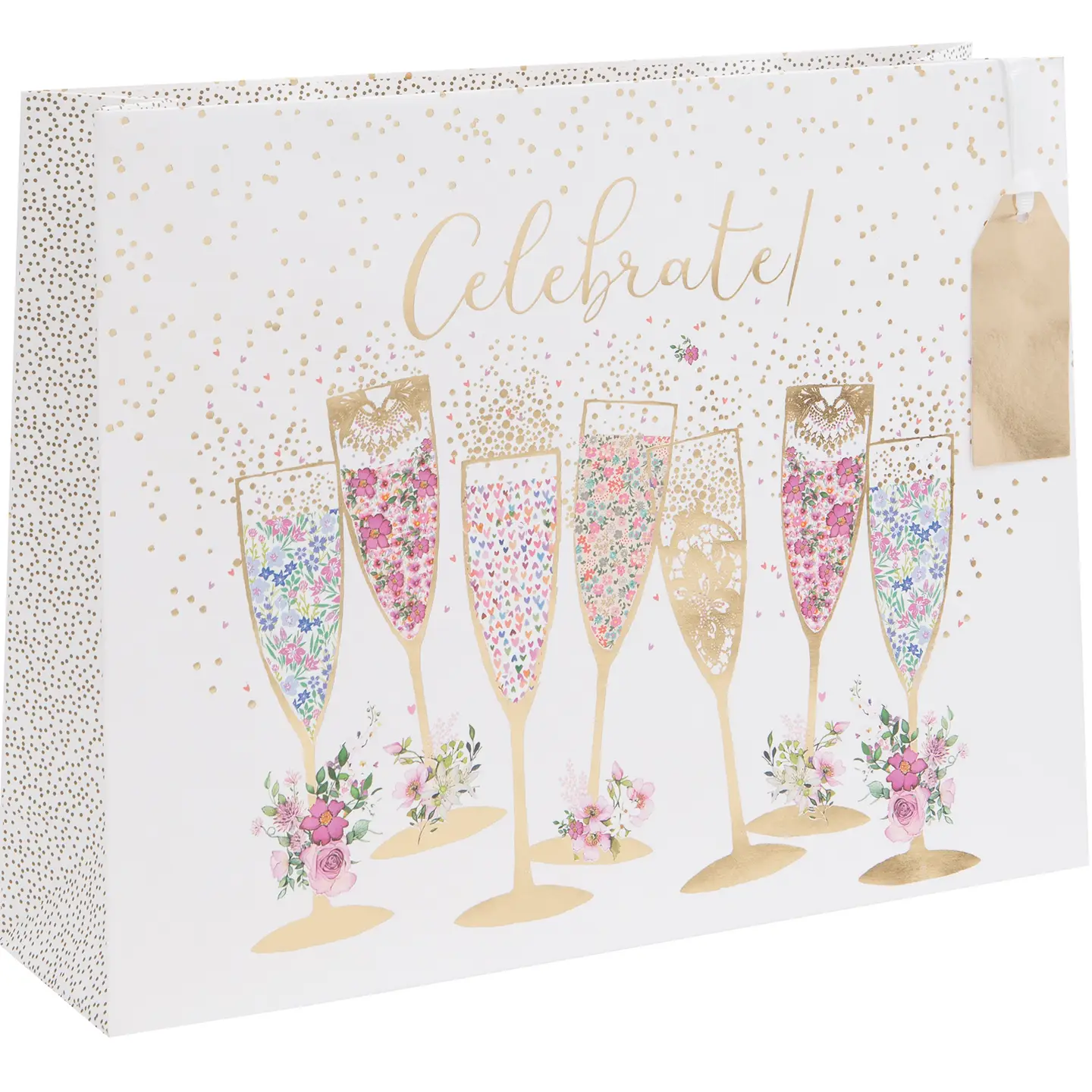 Glick Geschenktasche Querformat Large - Prosecco Champagne - Celebrate