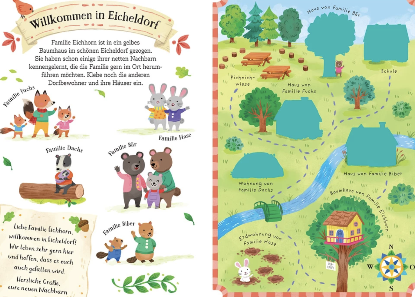 Usborne Mein Immer-wieder-Stickerbuch - Familie Eichhorn zieht um Usborne Mein Immer-wieder-Stickerbuch - Familie Eichhorn zieht um