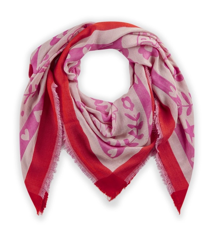 Codello Weltfrauentag Schal aus Elder Viskose - Superwoman in Pink Codello Weltfrauentag Schal aus Elder Viskose - Superwoman in Pink