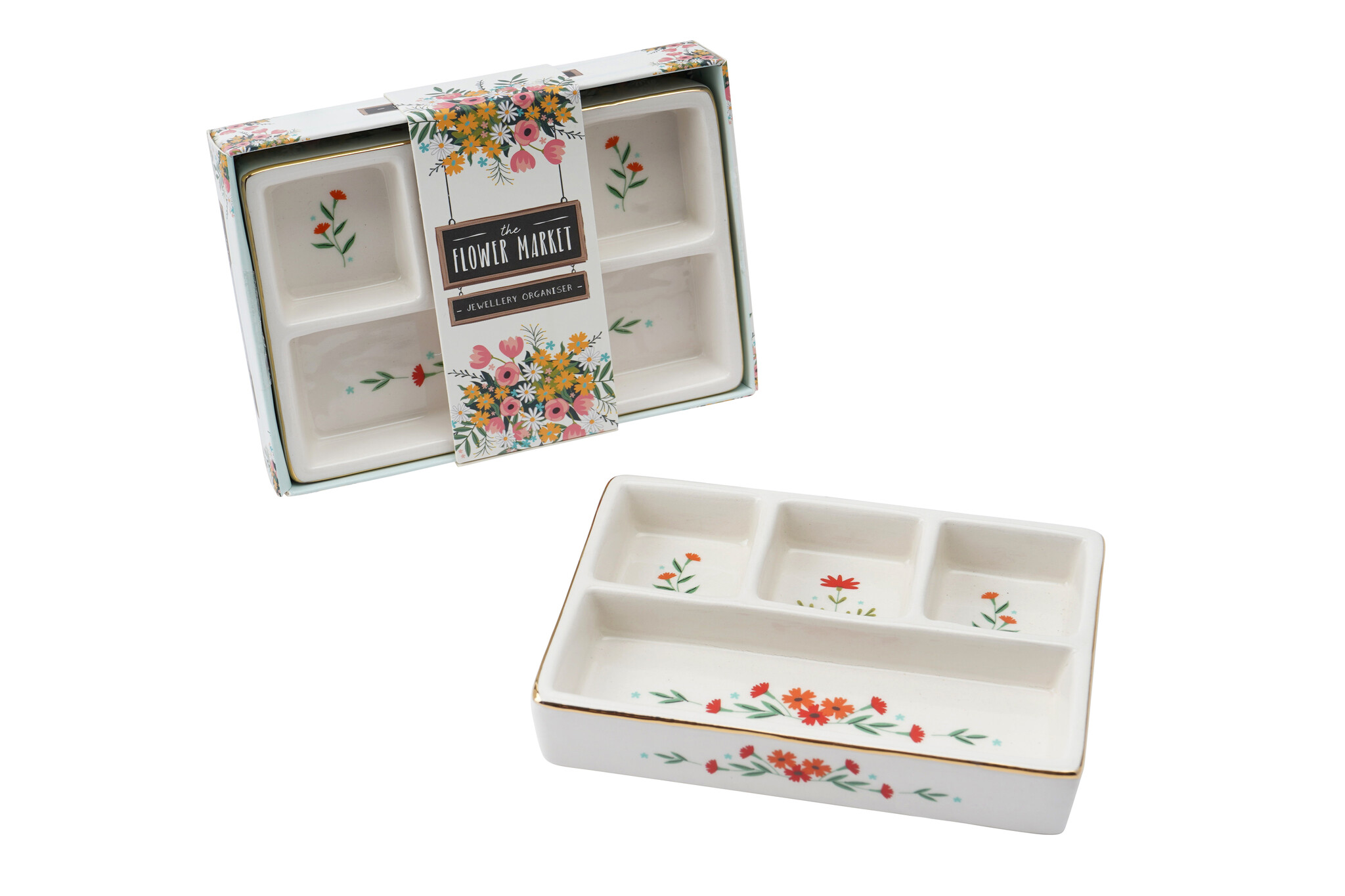 CGB Giftware Schmucktellerchen The Flower Market