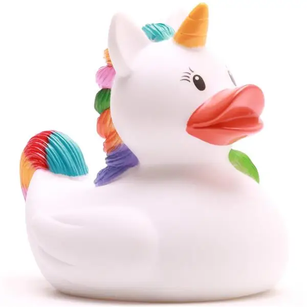 Lanco Duck - Quietscheente - weiss - Einhorn