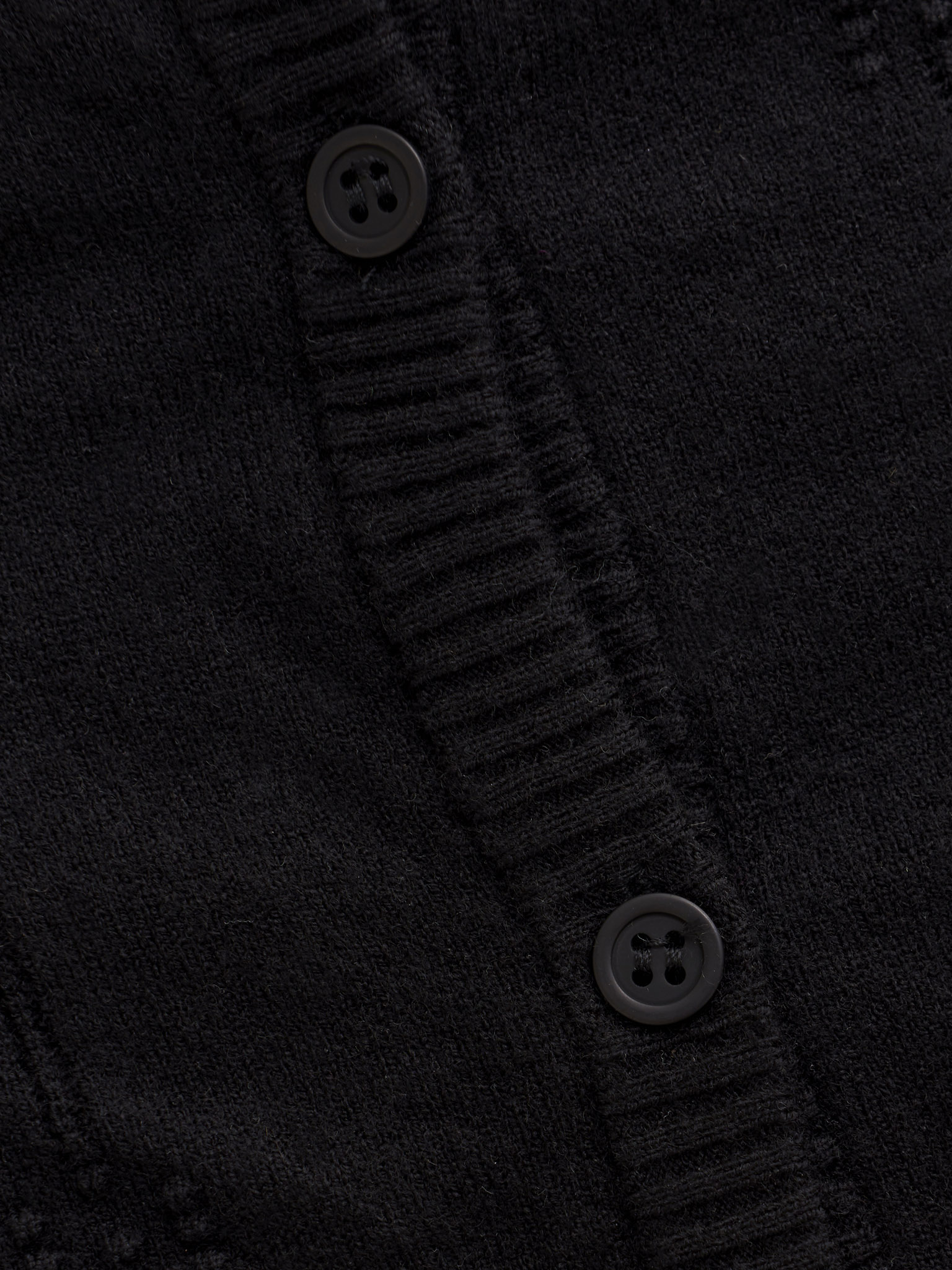 Creamie Cardigan/Strickjacke Viskose - Pointelle in Schwarz
