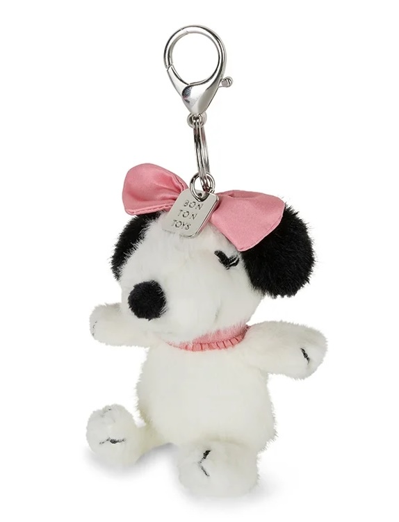 Bon Ton Toys Lucky Belle - Snoopy's Girlfriend - Fuzzy Schlüsselanhänger Cream - 10 cm - 4 inches 