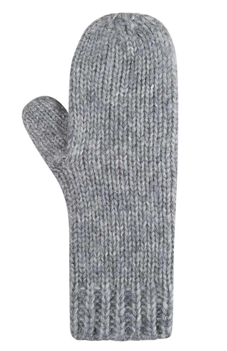 4922042-950 PURE PURE Fäustlinge MerinoWolle & Baby Alpaka - Grau