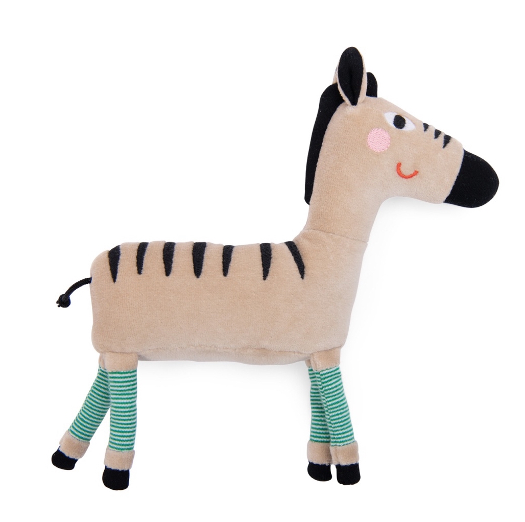 Moulin Roty Toupitis Stofftier Rassel - Zebra