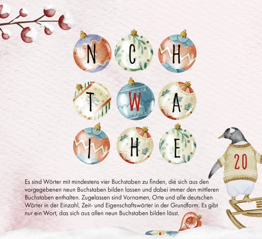 Adventskalender 24 x ultimativer Rätselspaß für den Advent Adventskalender 24 x ultimativer Rätselspaß für den Advent