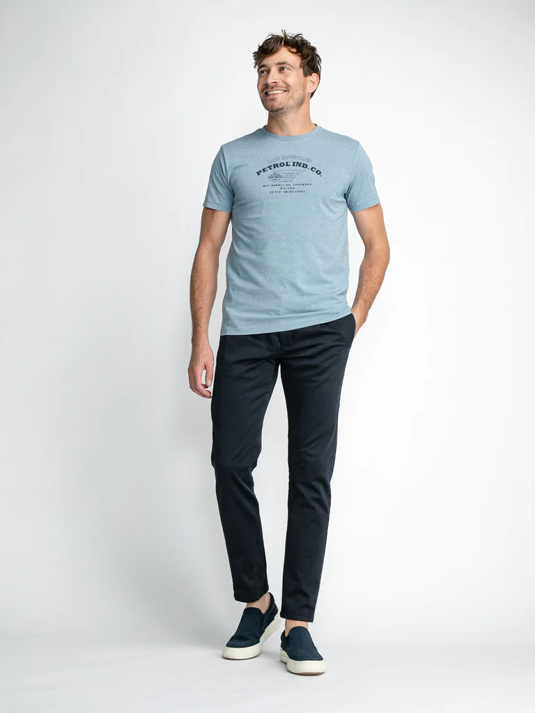 Petrol Industries Herren Chino mit Drawstring Kordel in Navy Blau