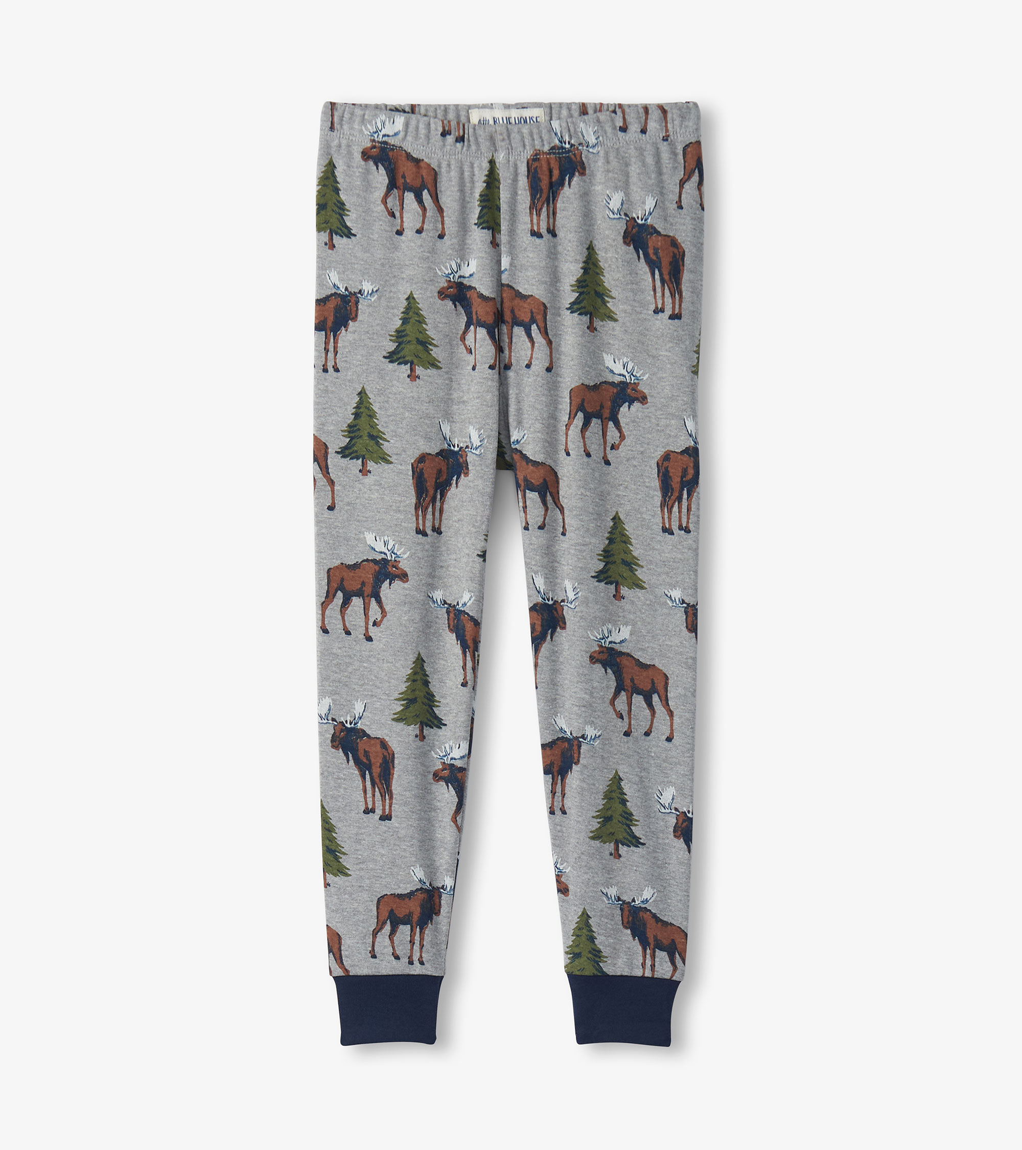 Little Blue House Pyjama in Oliv Grün - Wild Moose - Wilder Elch