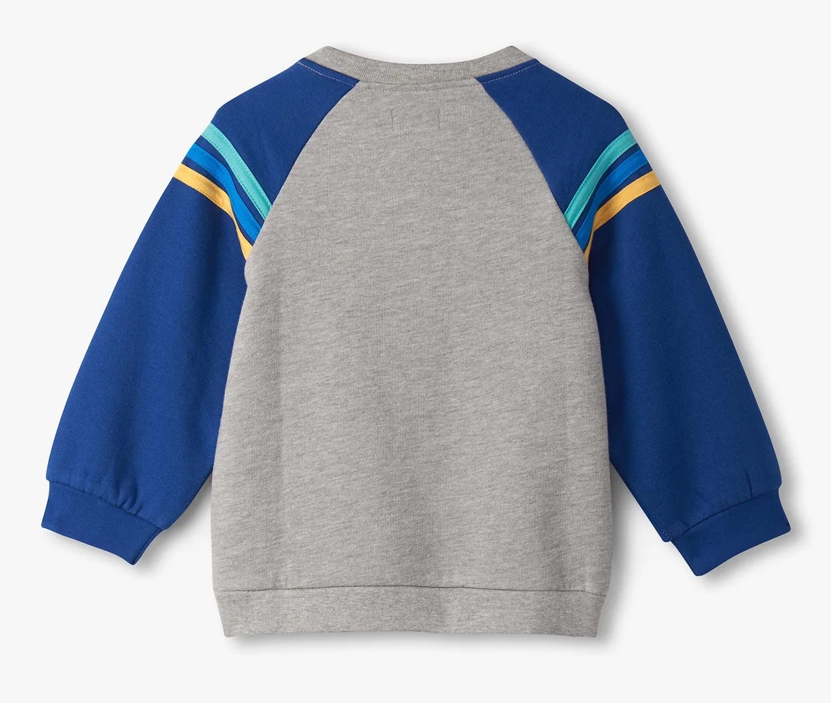 Hatley Kids Sweatshirt in Athletic Grau mit Blauen Ärmel - Dino - Leuchtet im Dunkeln Hatley Kids Sweatshirt in Athletic Grau mit Blauen Ärmel - Dino - Leuchtet im Dunkeln