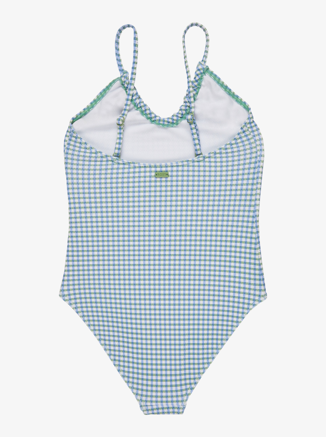 Roxy Gingham Karo Badeanzug für Mädchen in Blau Roxy Gingham Karo Badeanzug für Mädchen in Blau