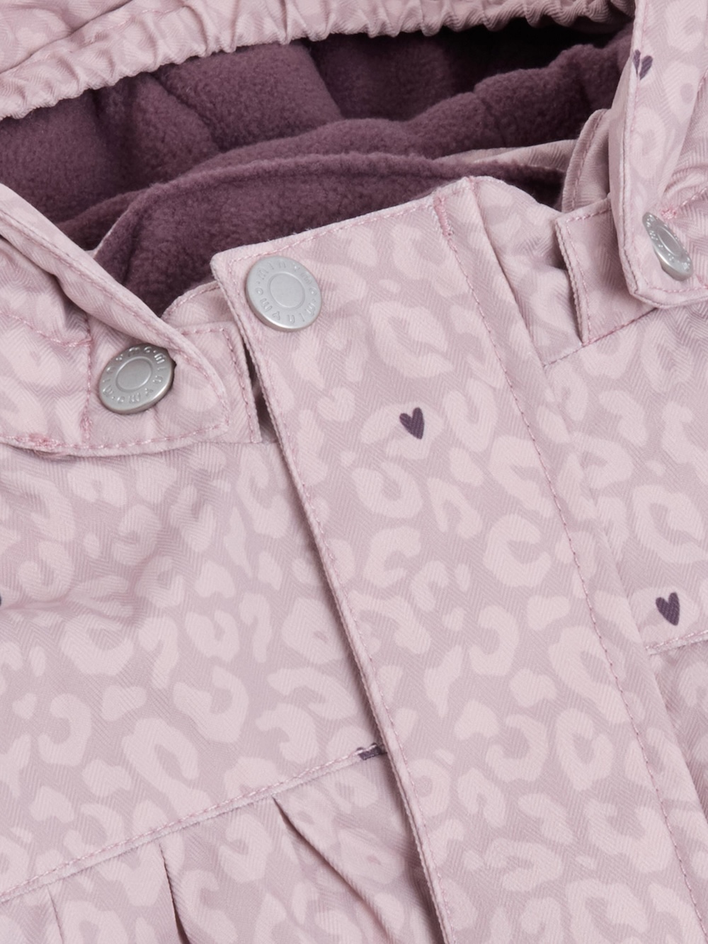 Minymo Winterjacke in Fawn Altrosa mit Leomuster Wasserdicht & Winddicht Minymo Winterjacke in Fawn Altrosa mit Leomuster Wasserdicht & Winddicht