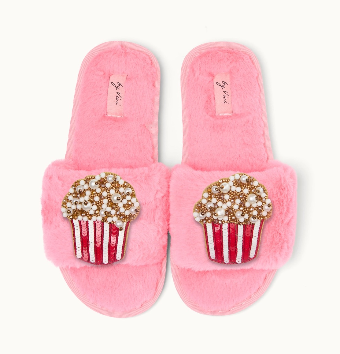 By Vivi Broschen-Set für Slipper oder Mode - Popcorn