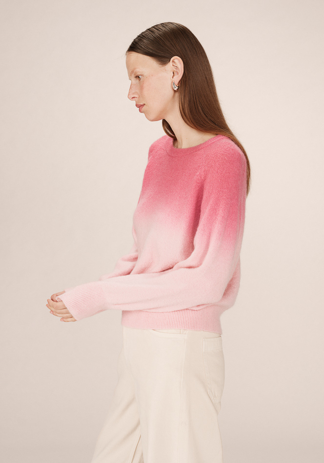 Grace & Mila Sacramento Strickpulli Gradient Farbverlauf in Pink - SALE Grace & Mila Sacramento Strickpulli Gradient Farbverlauf in Pink - SALE