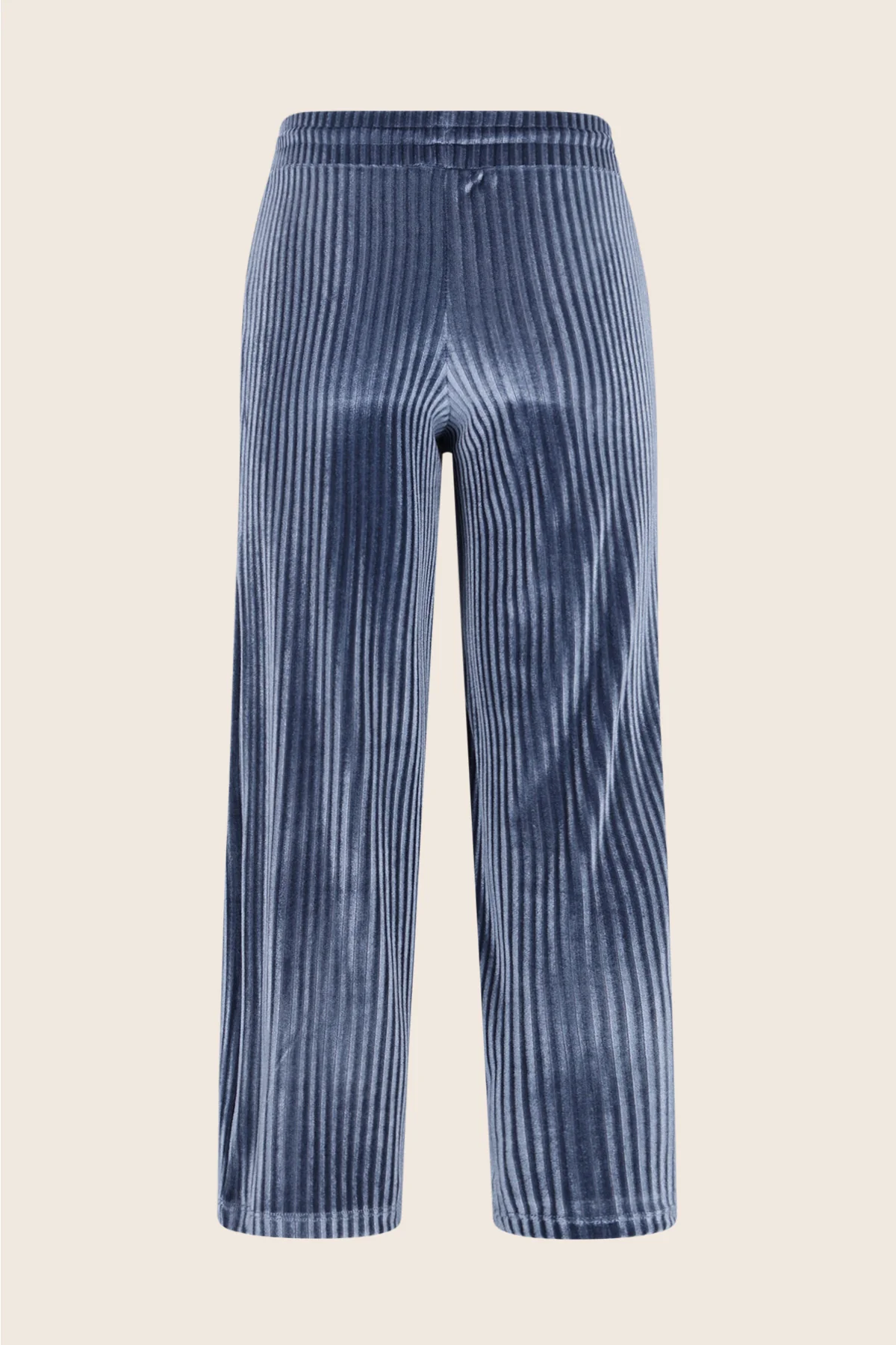 Like Flo Fem Hose Samt Cord Wide Leg in Ice Blue - Rauch Blau