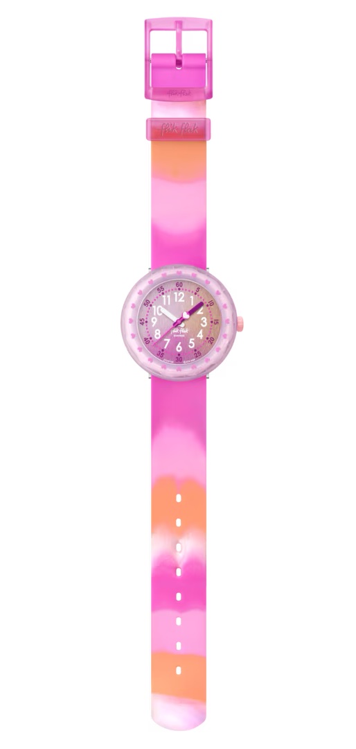 Flik Flak Kinderuhr Fuze in Pink - Pink Orange Farbverlauf 