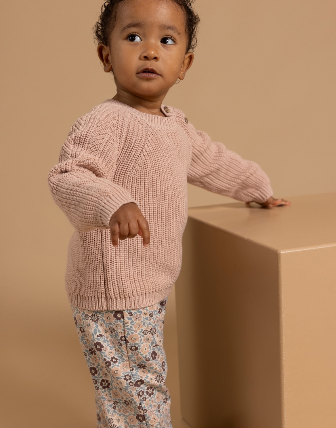 Noppies Baby Mädchen Baumwolle Grobstrick Pullover in Zartrosa Noppies Baby Mädchen Baumwolle Grobstrick Pullover in Zartrosa