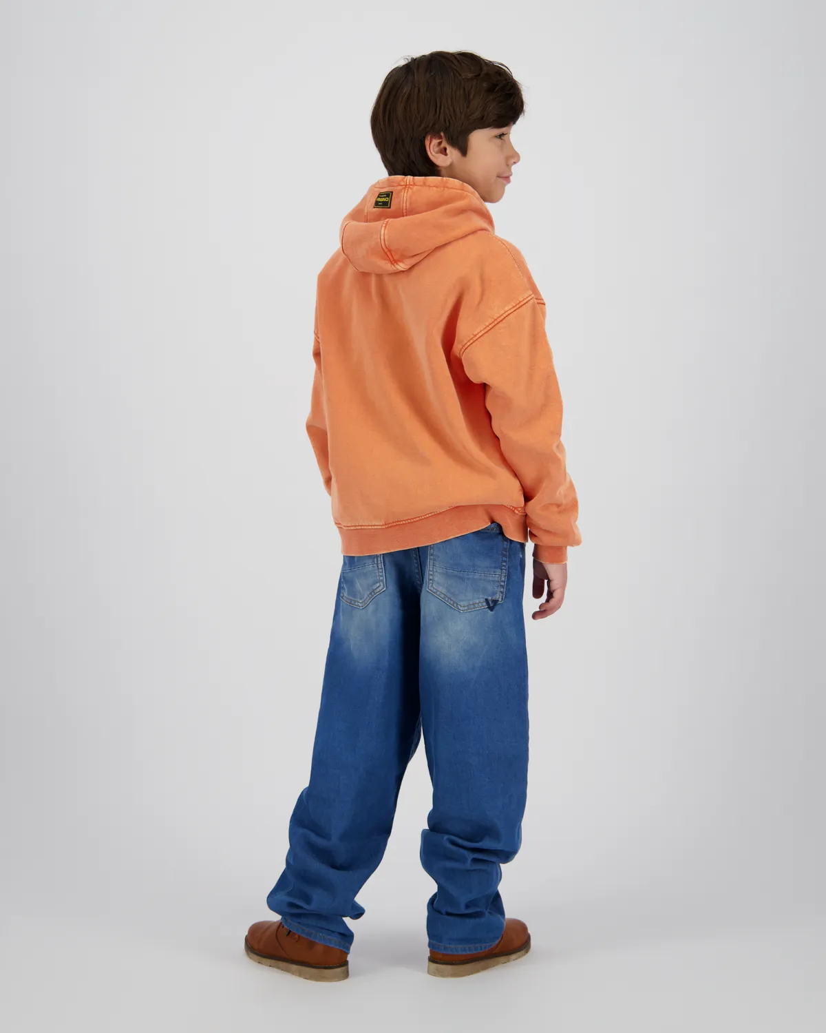 Vingino Nicolai Hoody Sweatshirt in Vintage Orange - Explore Camp - SALE
