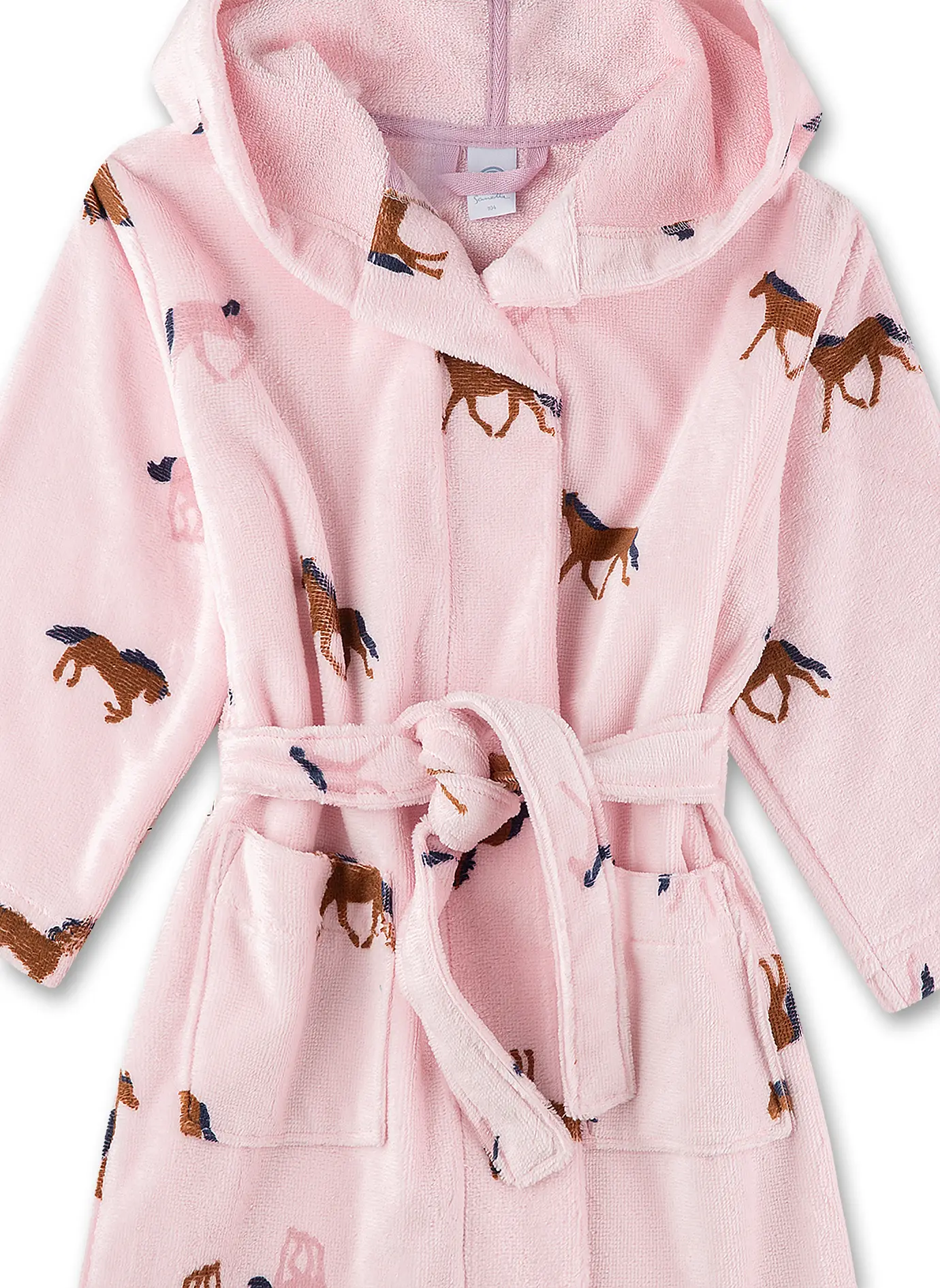 Sanetta Bademantel Frottee Baumwolle Rosa Pferde Sanetta Bademantel Frottee Baumwolle Rosa Pferde