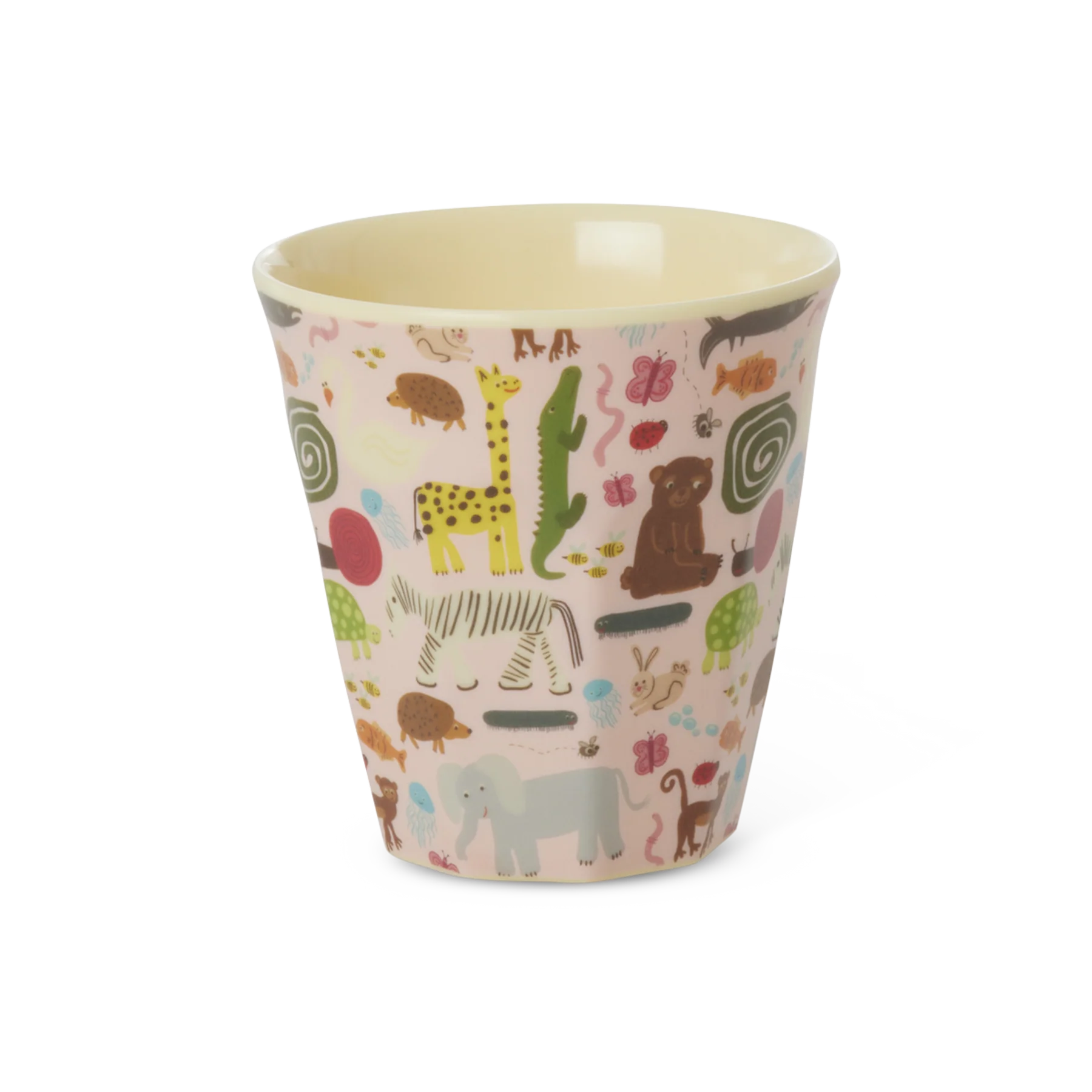 RICE Kleine Kinderbecher - Rosa - Wildlife Print Dschungeltiere RICE Kleine Kinderbecher - Rosa - Wildlife Print Dschungeltiere