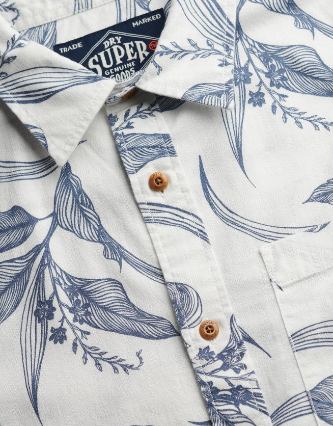 Superdry Männer Vintage Loom kurzarm Hemd - Blumen
