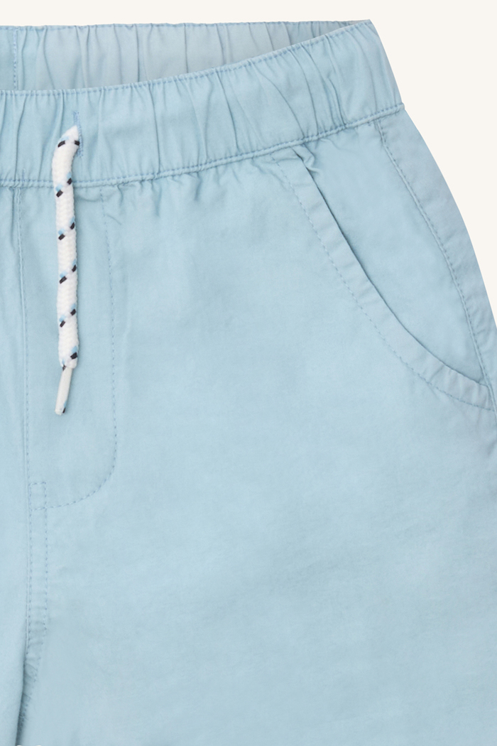 Hust & Claire Hans Poplin Chino Short in Rauchblau