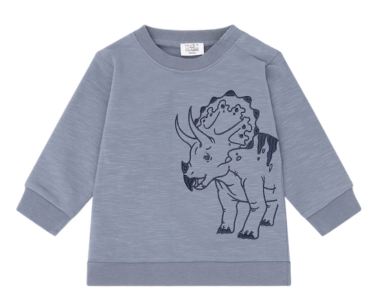Hust & Claire Sofus Sweatshirt in Flint Blau - Dino - Triceratops - SALE
