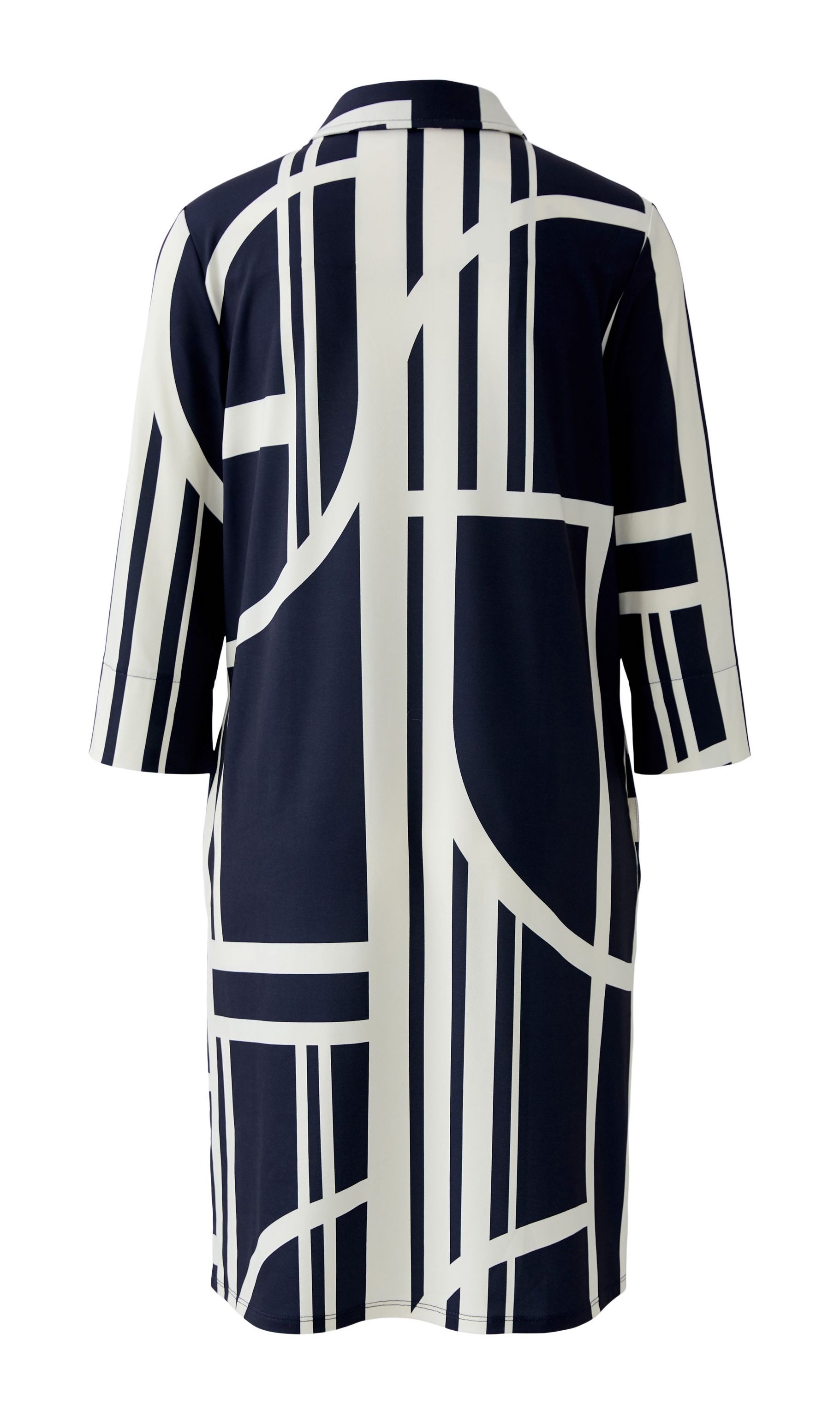 MIss Lagotte Silky Touch Polo Kleid in Navy Blau & Weiß