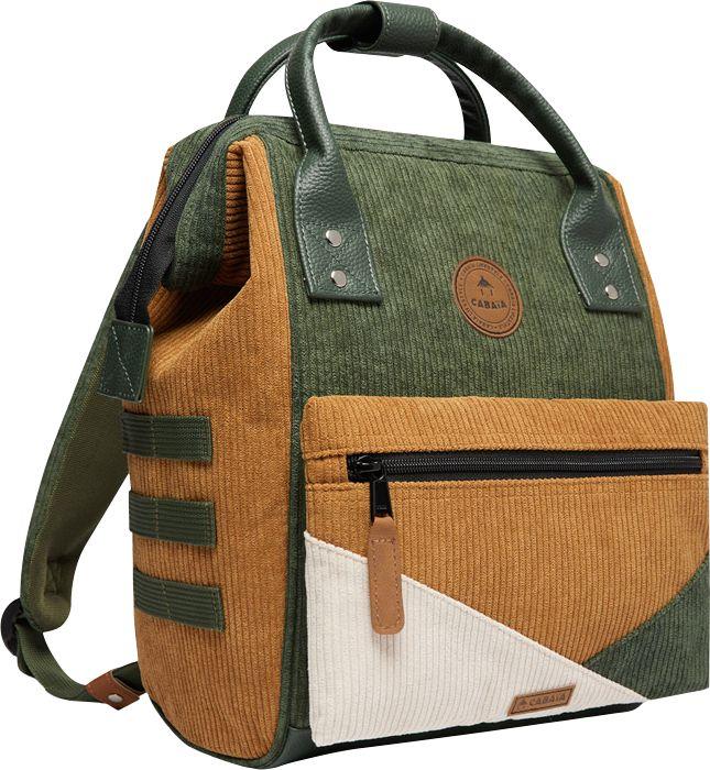Cabaia Rucksack DOHA Small mit Laptop-Fach - Oliv Grün Cord