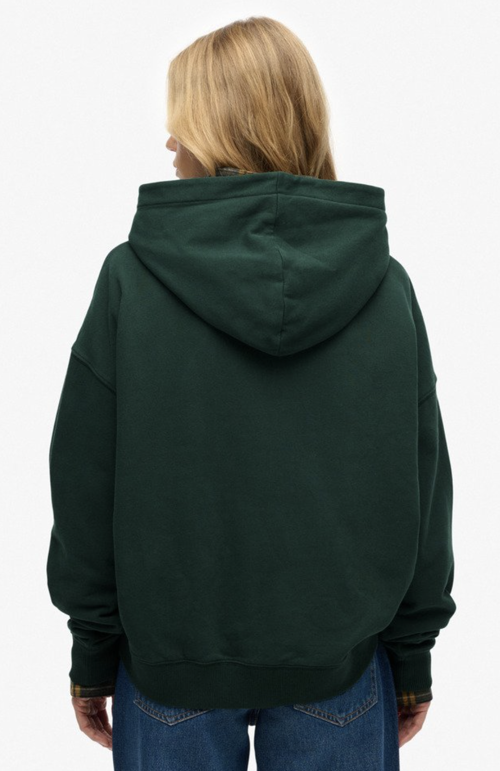 Superdry Damen Relaxed Kapuzenpullover in Grün
