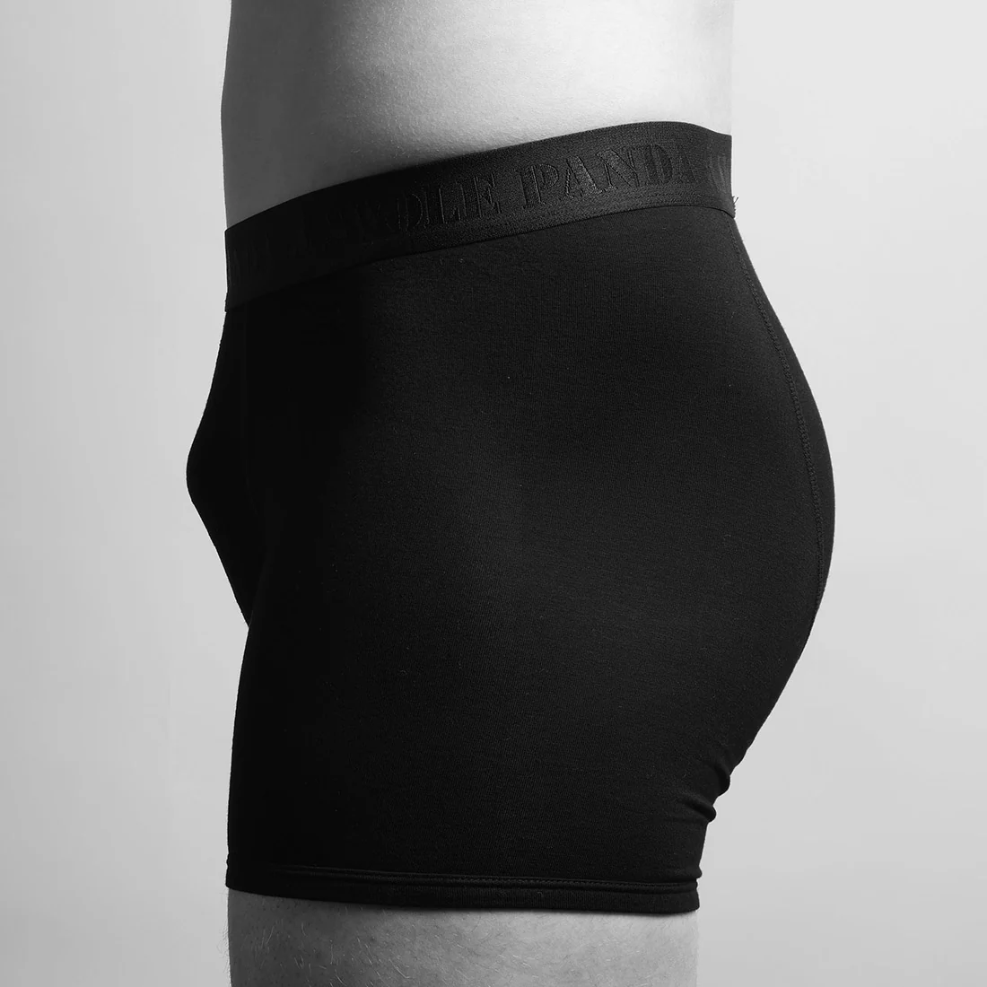 Swole Panda Bambus Herren Unterwäsche - Boxer Short - Unifarbe Schwarz Swole Panda Bambus Herren Unterwäsche - Boxer Short - Unifarbe Schwarz