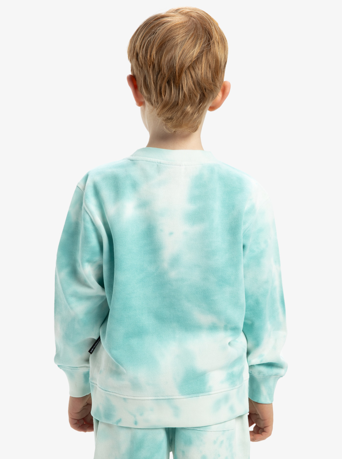 Quiksilver Boys Tie Dye Sweatshirt mit Rundhals in Grün - SALE Quiksilver Boys Tie Dye Sweatshirt mit Rundhals in Grün - SALE