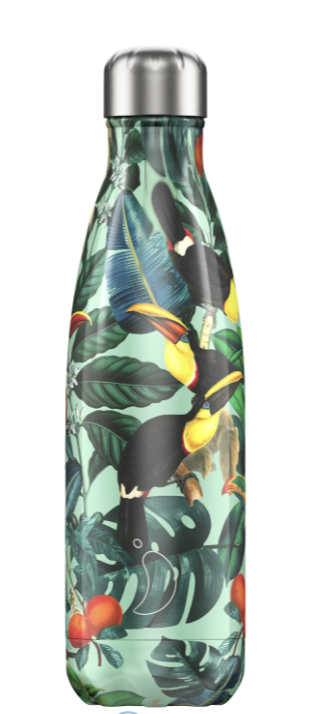 Chilly's Edelstahl Thermos Flasche Tropical Tukan 750 ml