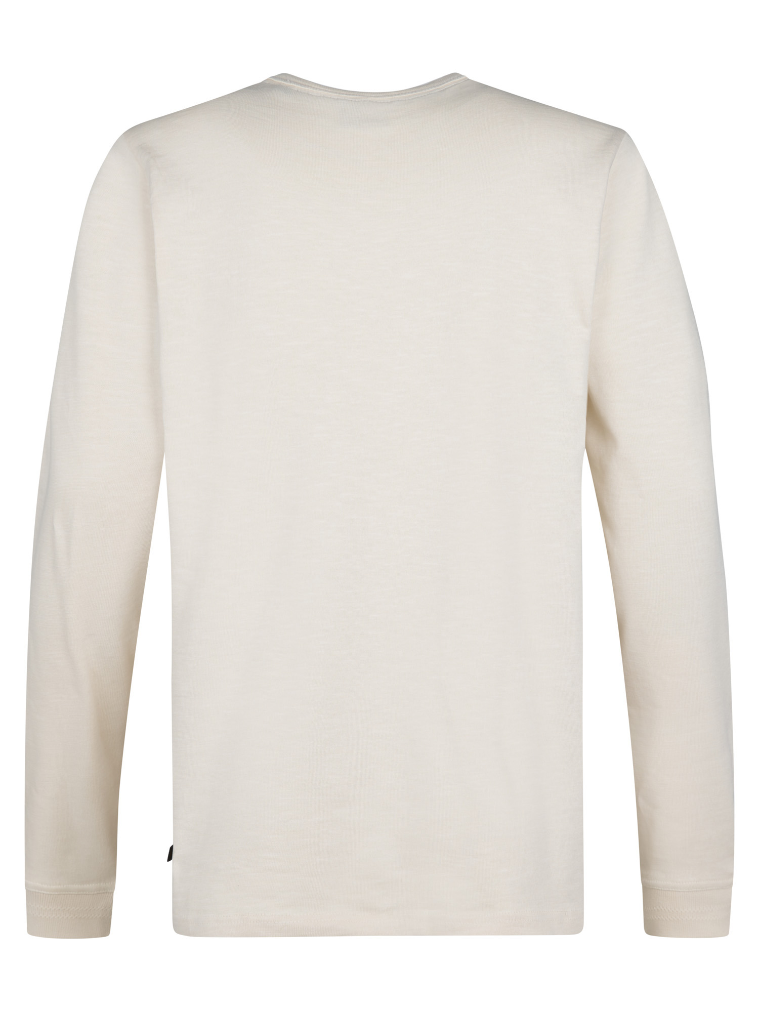 Petrol Industries Herren Langarm Shirt in Creme mit Logo