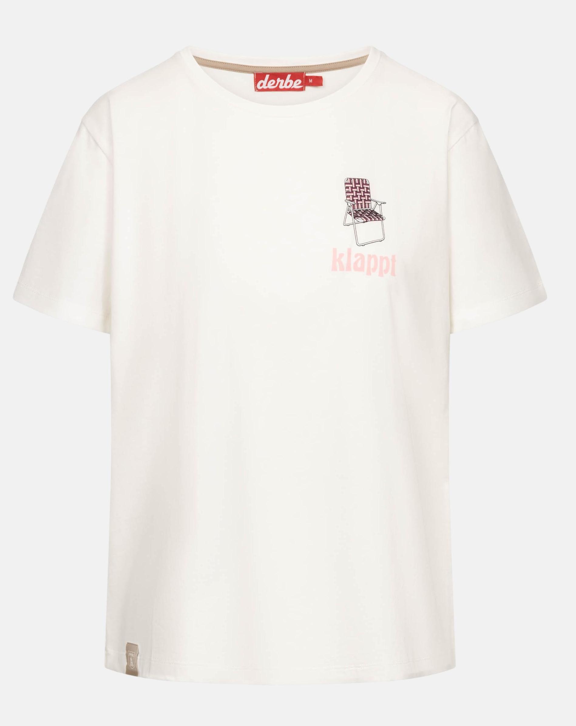 Derbe Damen T-Shirt klappt - Weiß & Rosa Derbe Damen T-Shirt klappt - Weiß & Rosa