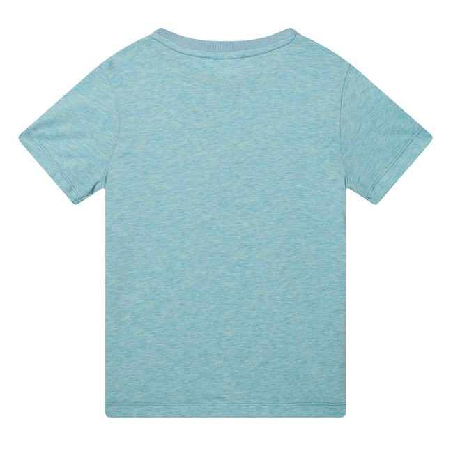 Someone Nibble Kurzarm T-Shirt in Hellblau Melange - Laid Back Way Back Someone Nibble Kurzarm T-Shirt in Hellblau Melange - Laid Back Way Back