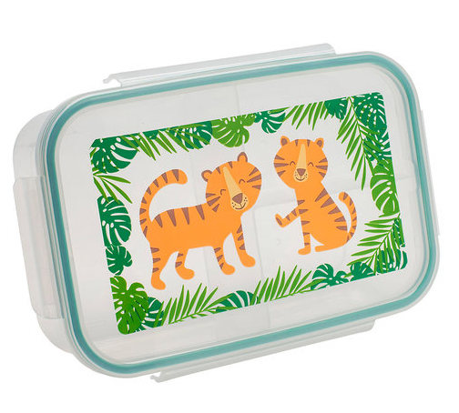 A1433_BentoBox_Tiger_01 SugarBooger Bento Box mit 3 Fächern - Brotzeitbox Tiger