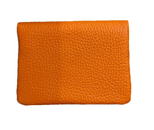 Soft Leder Geldbeutel in Orange - Klein