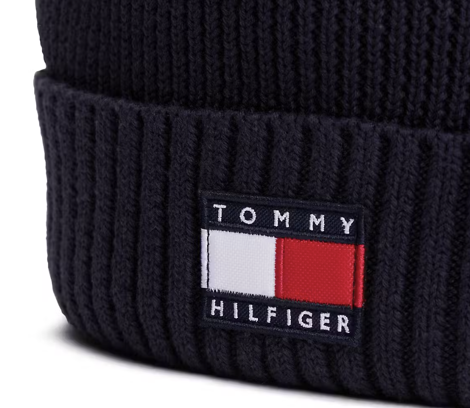 Tommy Hilfiger Baumwolle Mütze Heritage Flag - Space Blue