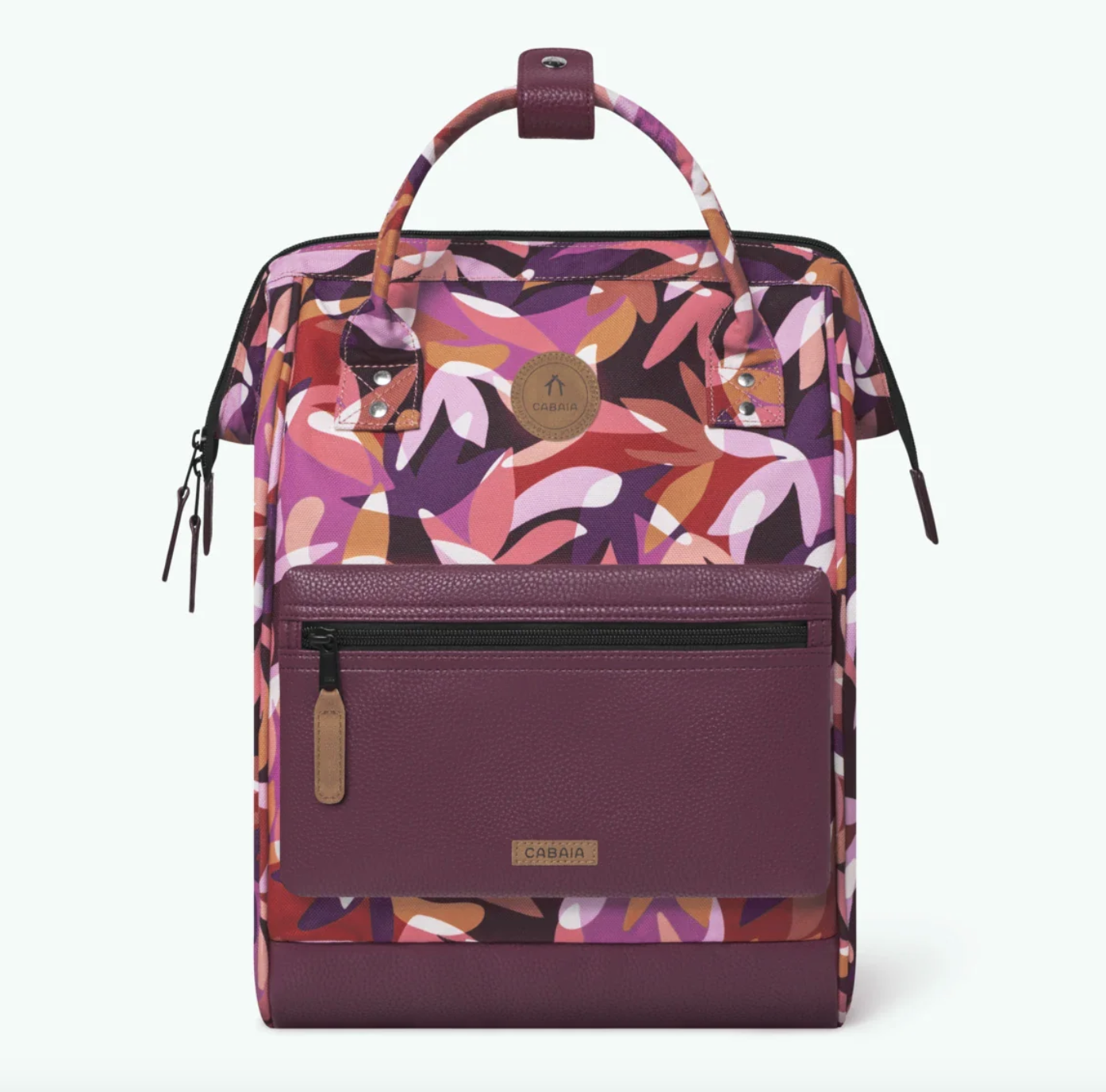 Cabaia Rucksack Montreuil Medium mit Laptop-Fach - Beerentöne gemustert - SALE Cabaia Rucksack Montreuil Medium mit Laptop-Fach - Beerentöne gemustert - SALE