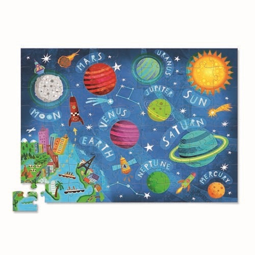 Crocodile Creek Puzzle - Outer Space - 60Teile